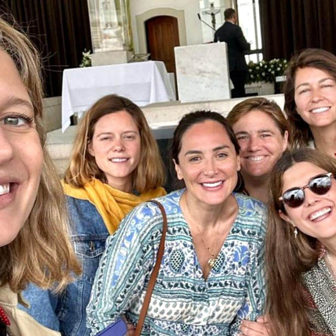 Conoce al grupo de amigas íntimas de Tamara Falcó que la han acompañado en su viaje a Fátima