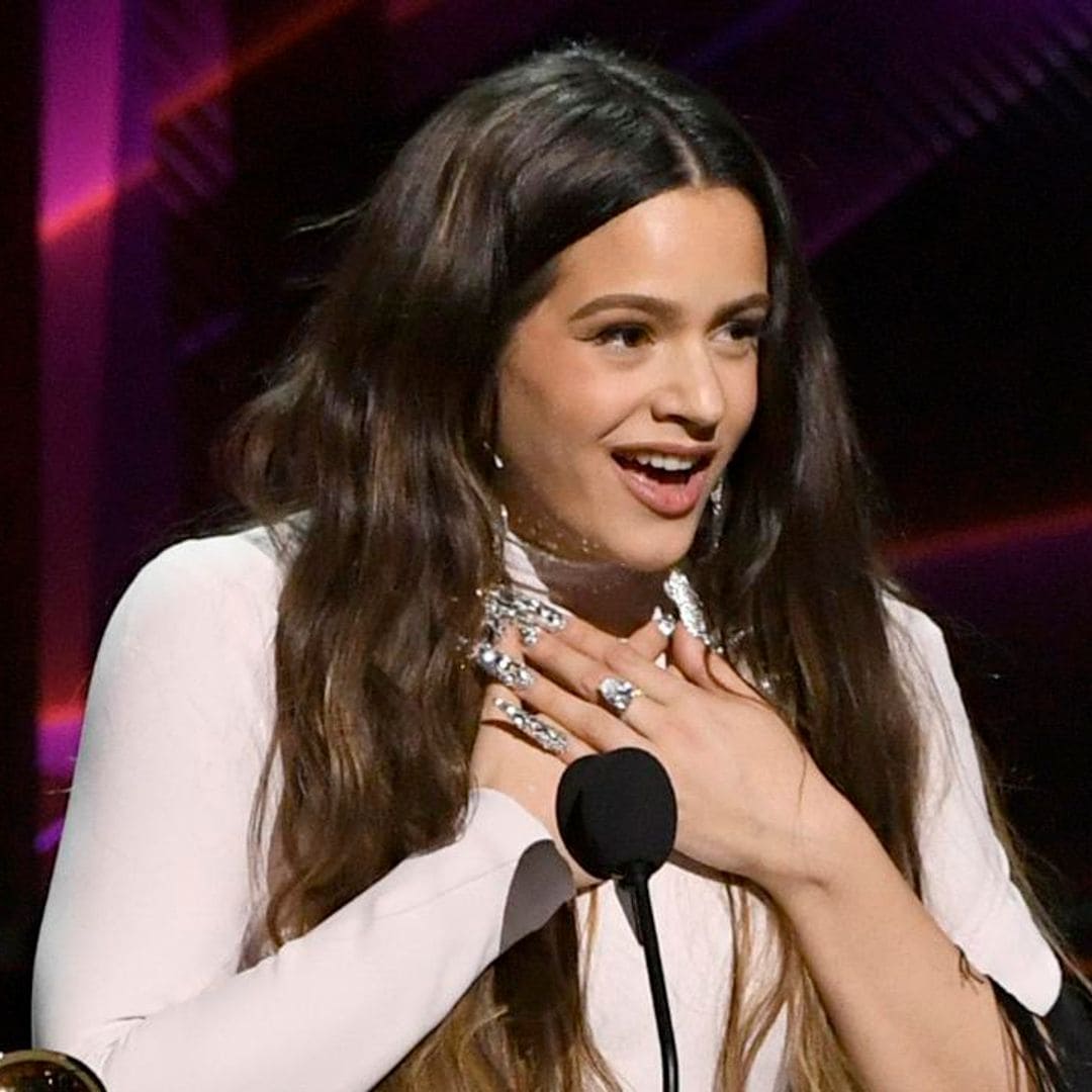 Rosalía y su reacción al ganar un histórico Premio Grammy