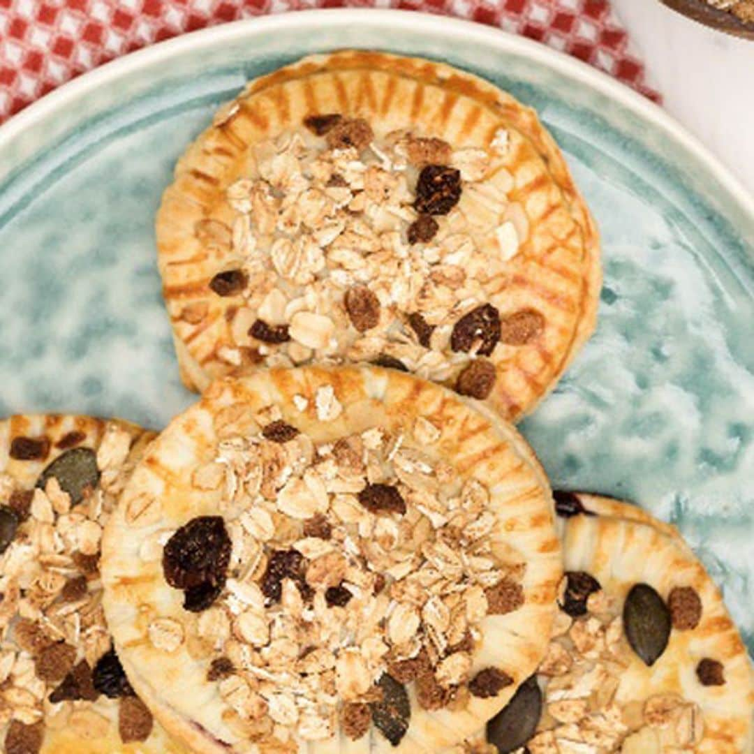 Mini pastelitos de avena y arándanos