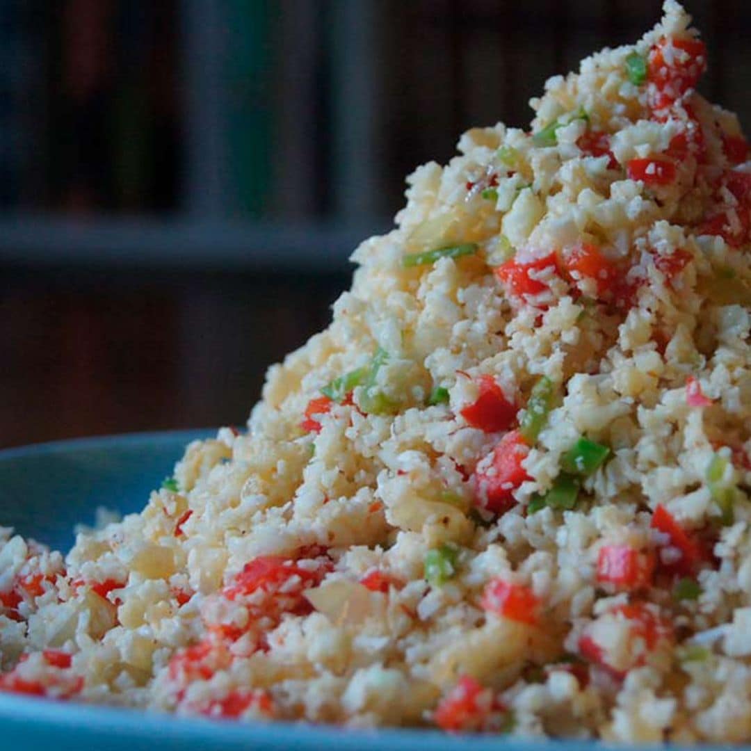 Arroz de coliflor con verduras