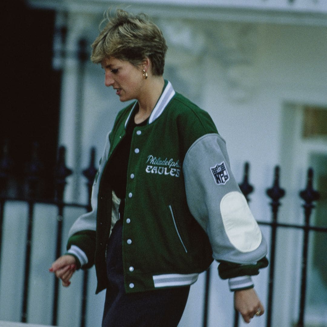 La chaqueta de los Philadelphia Eagles que Lady Di convirtió en un ícono de la moda