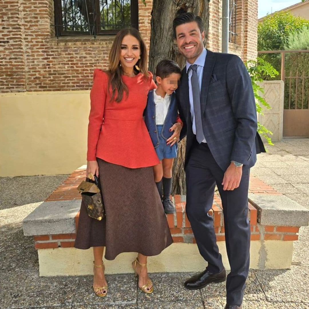 Paula Echevarría y Miguel Torres, de celebración familiar con su hijo Miki