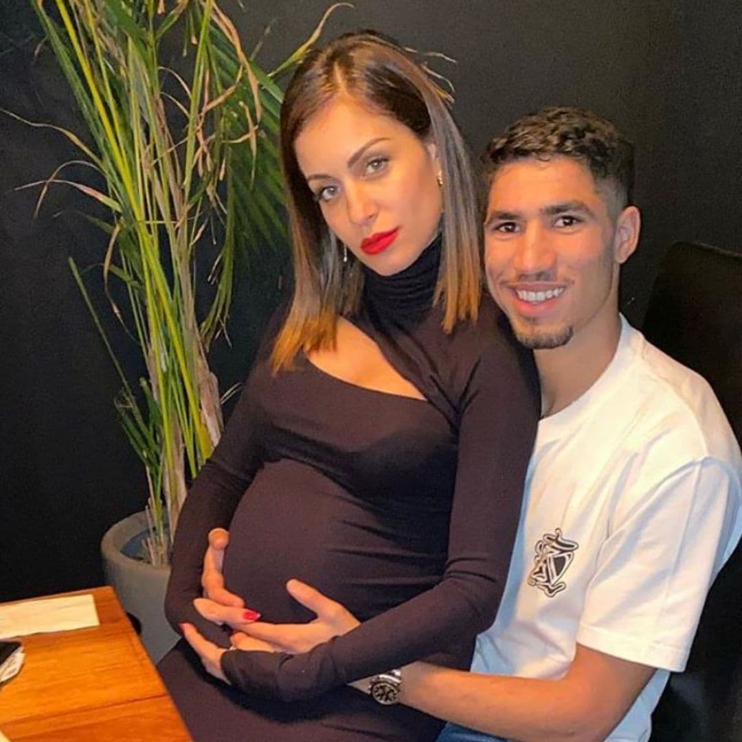 Achraf Hakimi, la mejor compañía de Hiba Abouk mientras se prepara para dar a luz