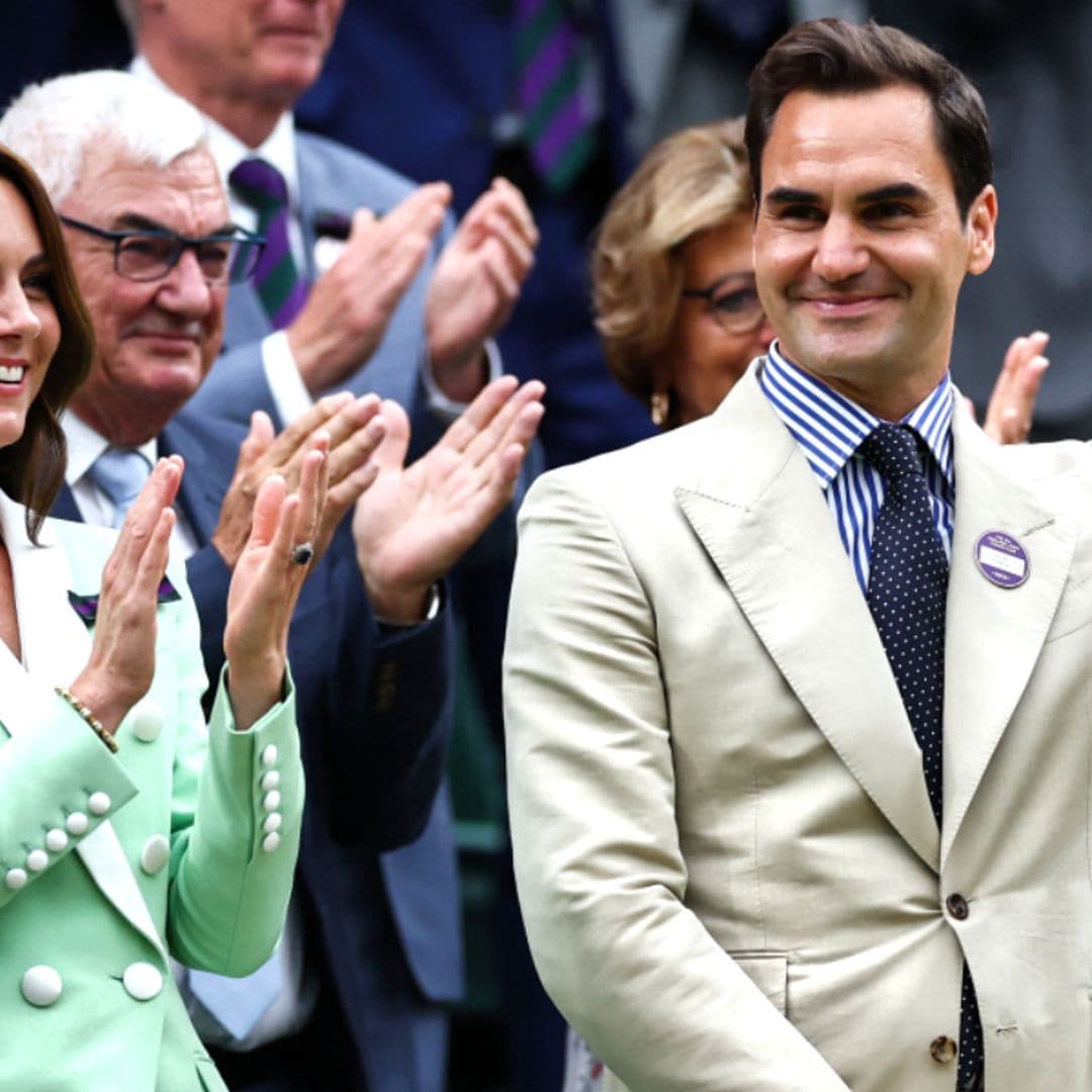 La princesa de Gales y Roger Federer se reencuentran en Wimbledon en un día memorable para el tenista