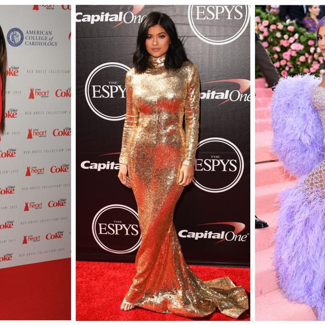 la evoluci n del estilo de kylie jenner sobre la alfombra roja