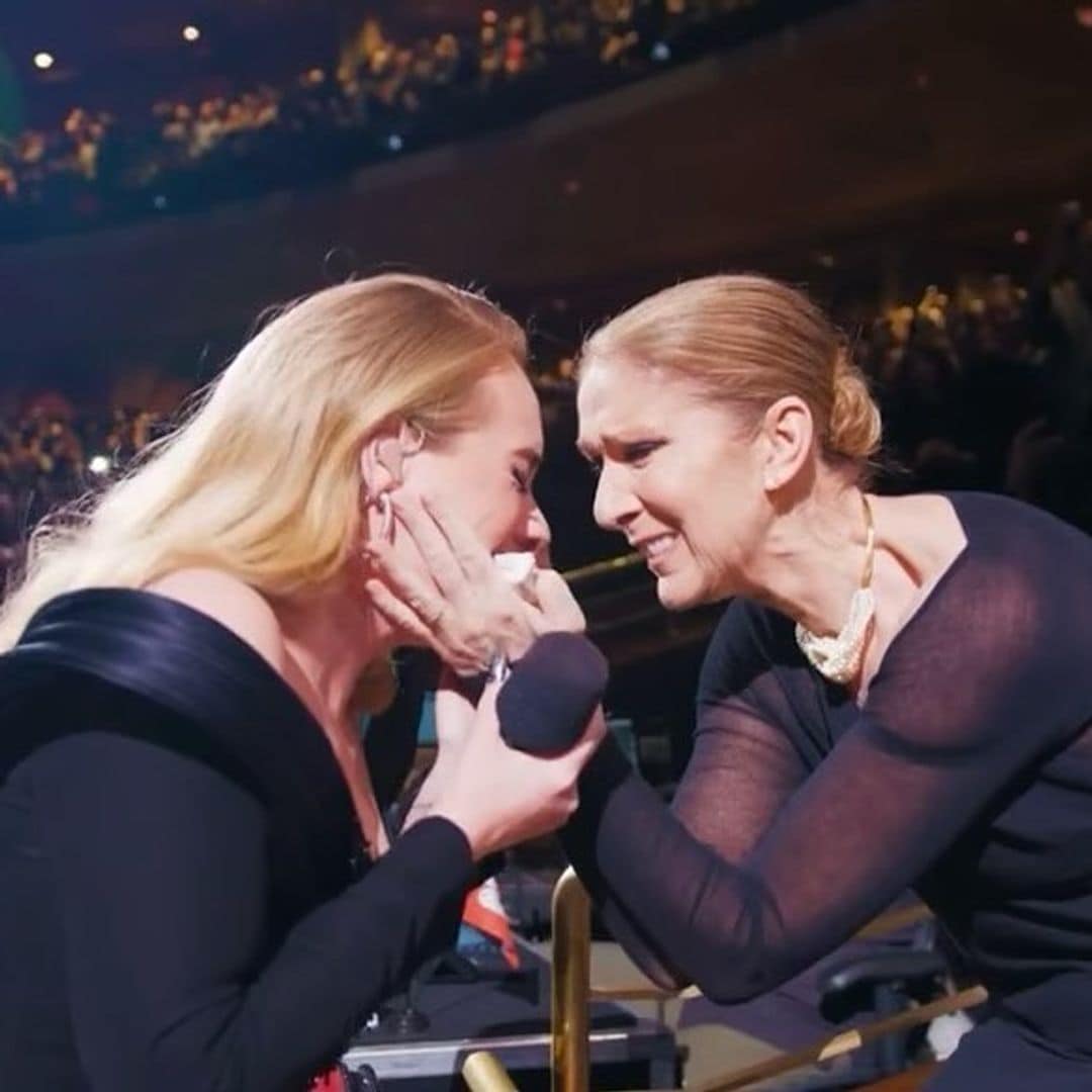 Adele se conmueve hasta las lágrimas al encontrarse con Céline Dion en Las Vegas