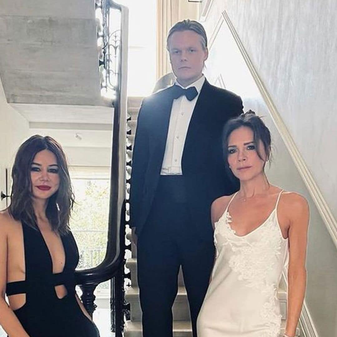 ¡Solo ella puede! Victoria Beckham se viste de novia para la boda de su amigo Edward Enninful