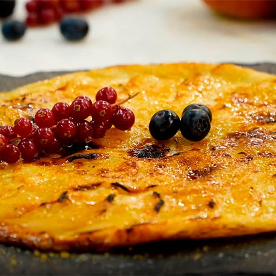 Tarta fina de manzana fácil y rápida