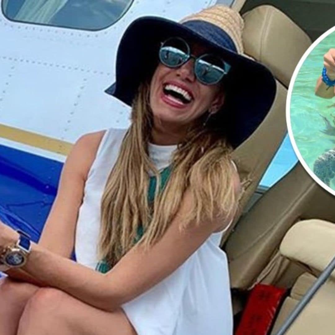 Lili Estefan hizo nuevos y tiernos amigos durante sus vacaciones en Las Bahamas