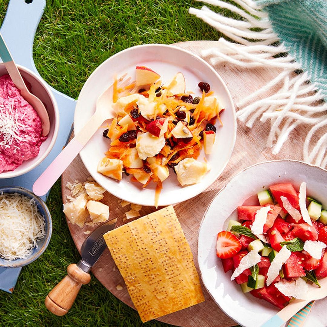 2 ensaladas y un 'dip' con 'Parmigiano Reggiano'