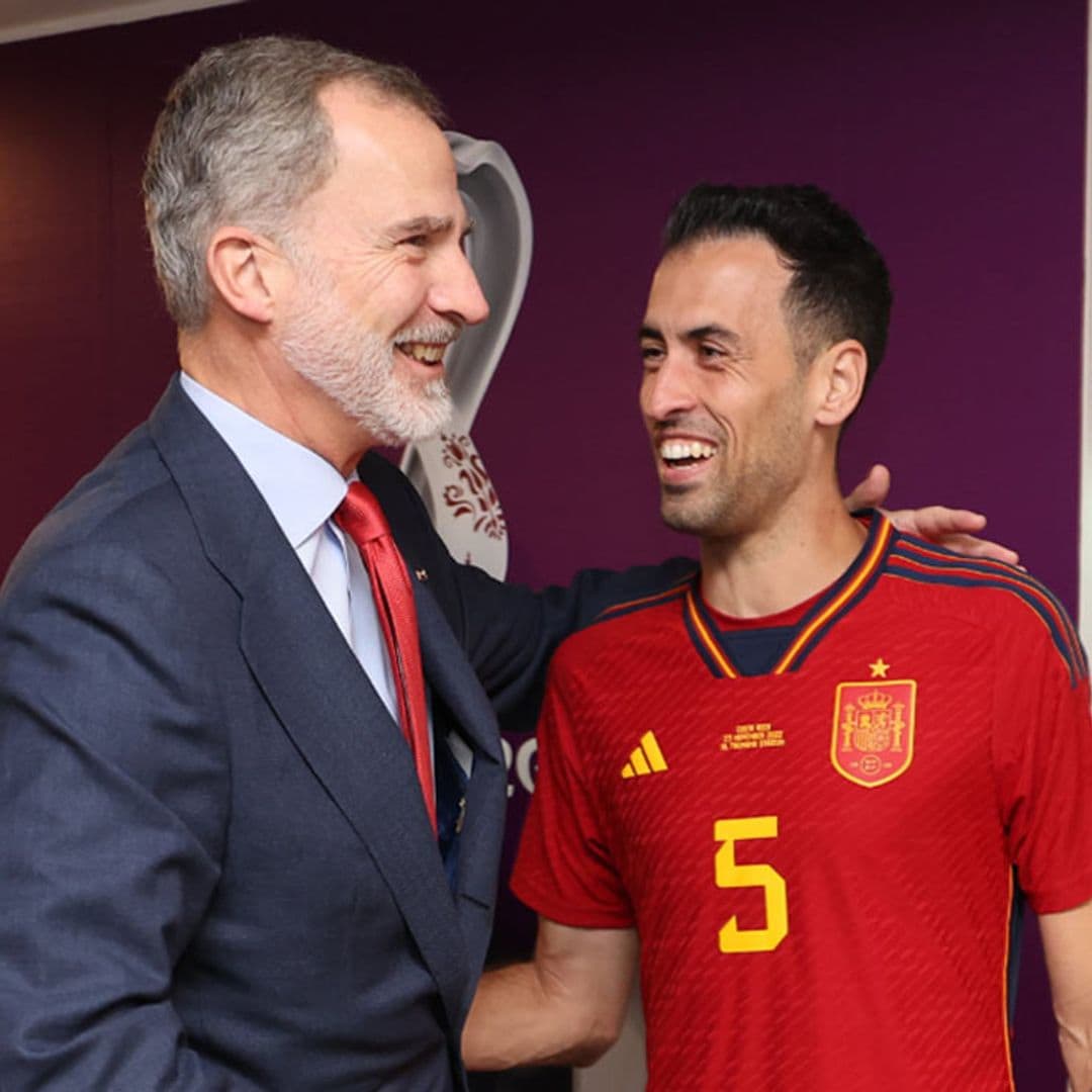 El rey Felipe, entusiasmado como nunca, hace reír a los chicos de la Selección con sus divertidos comentarios