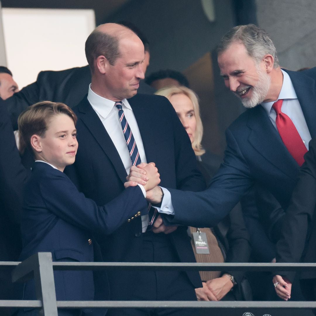 Los gestos que hablan por sí solos del príncipe Guillermo y George en la Eurocopa
