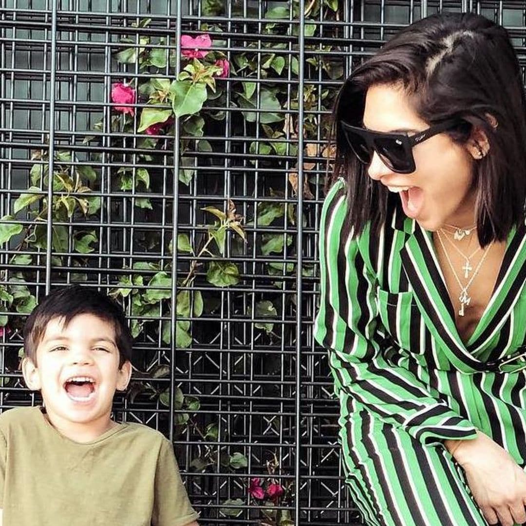 Alejandra Espinoza se reencuentra con su hijo Matteo tras pasar unos días grabando 'Rubí'