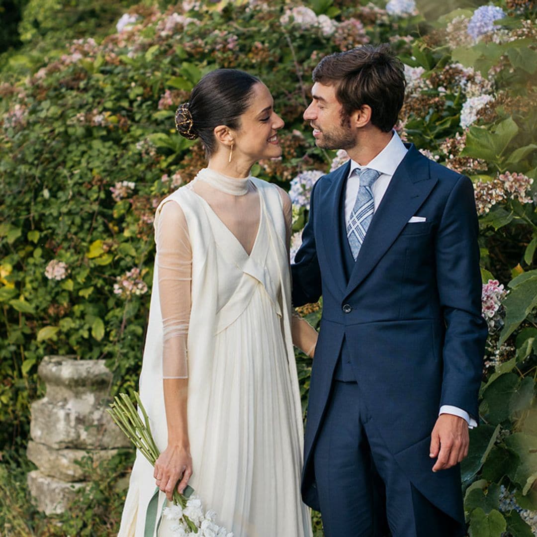 La historia de Sofía, la novia que transformó su vestido sencillo con un chaleco desmontable