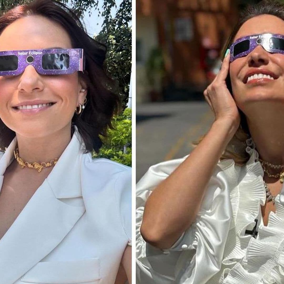 Así disfrutaron las celebridades mexicanas del eclipse solar