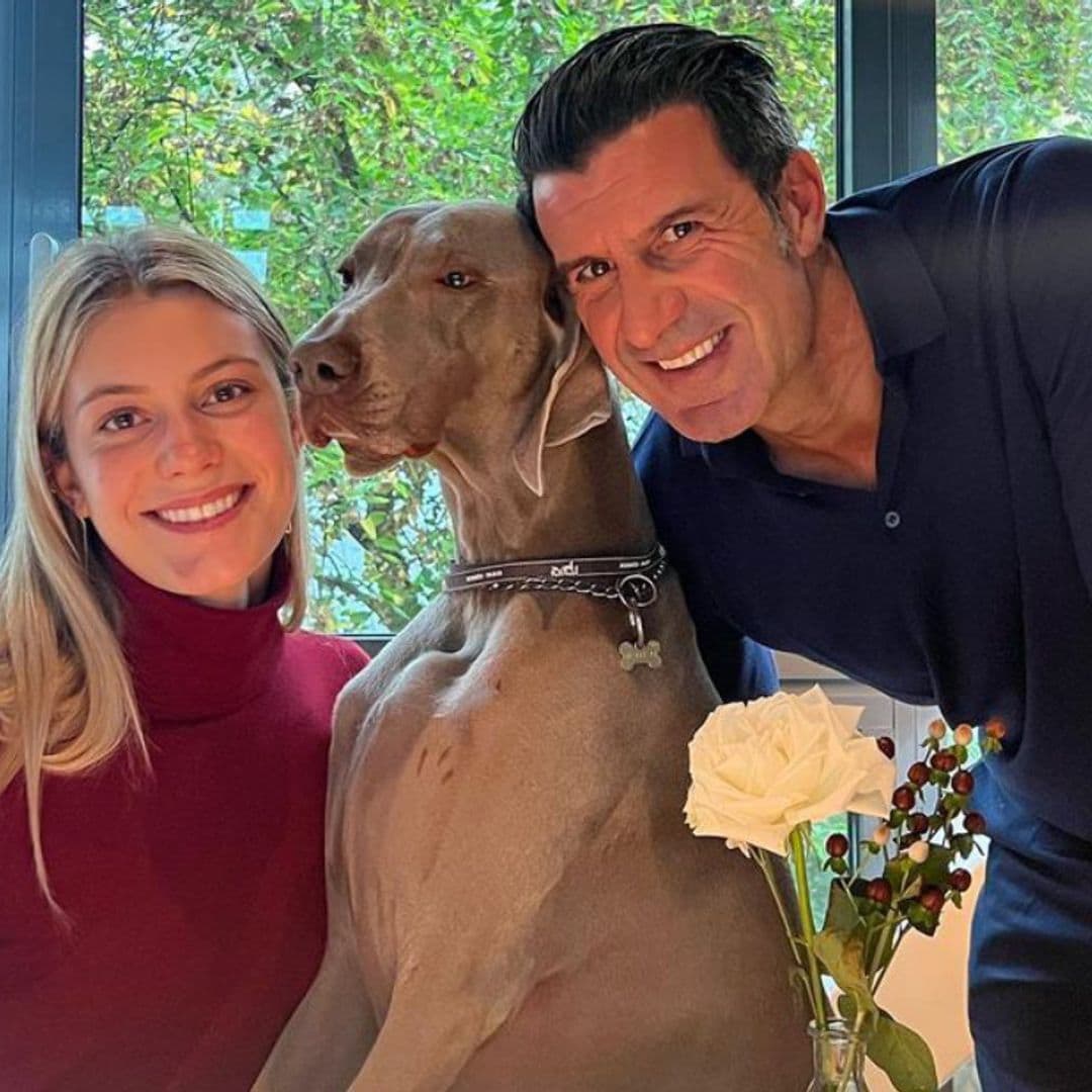 Soplando las velas en familia y con un invitado muy especial: así ha celebrado Luis Figo su 51 cumpleaños