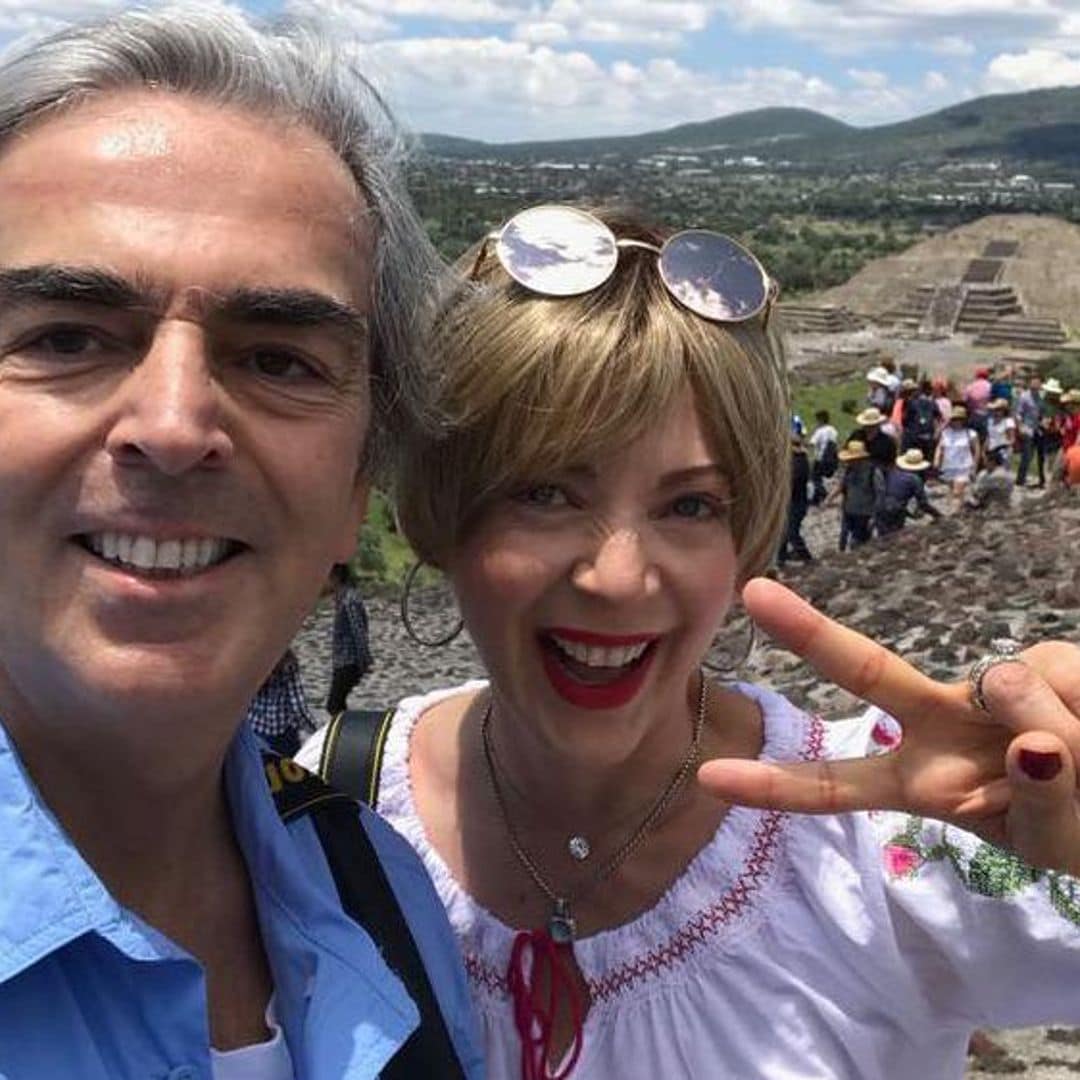 Lorenzo Lazo, viudo de Edith González se sincera sobre su viaje a Medio Oriente