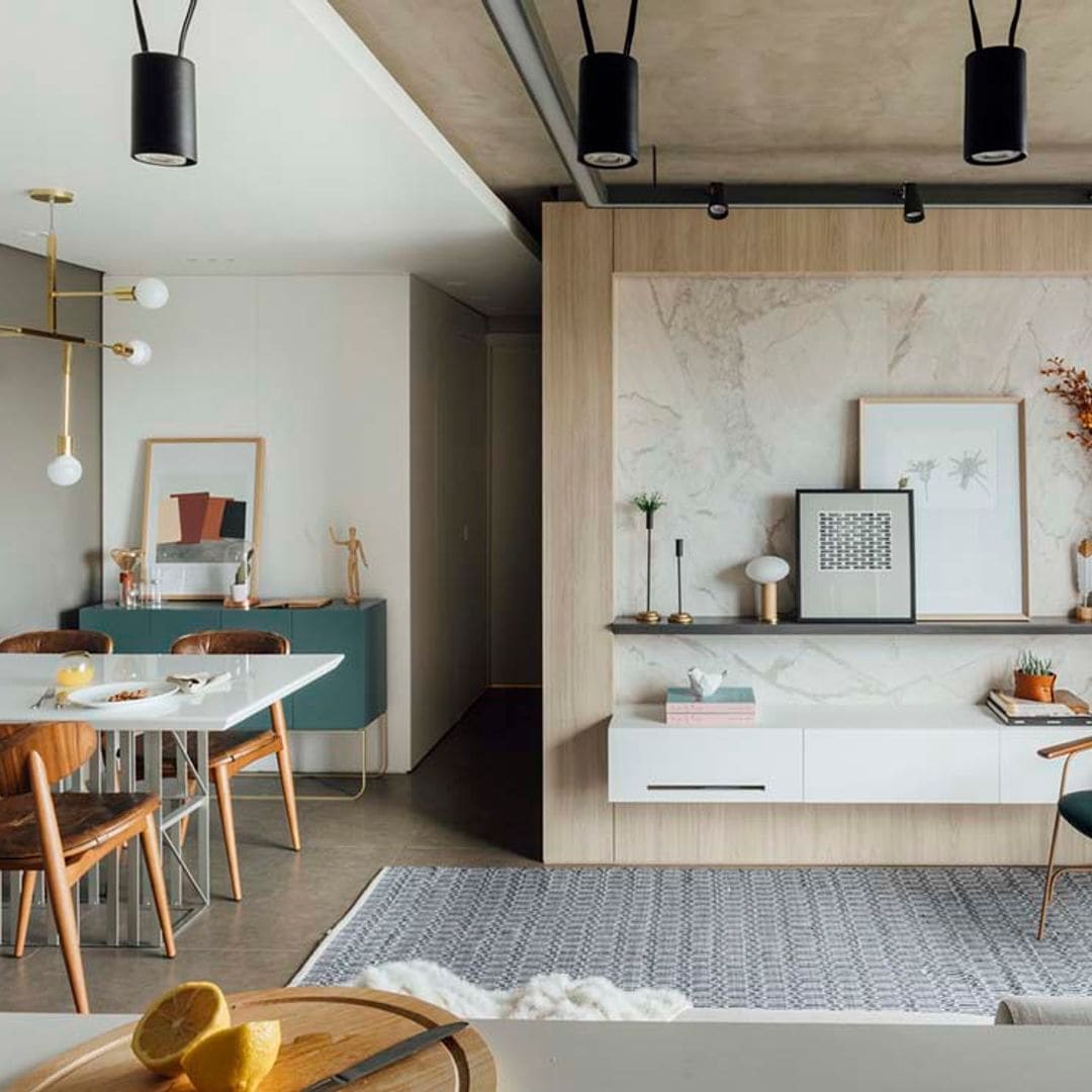 Un apartamento de 50 metros bien distribuido y con una decoración llena de estilo