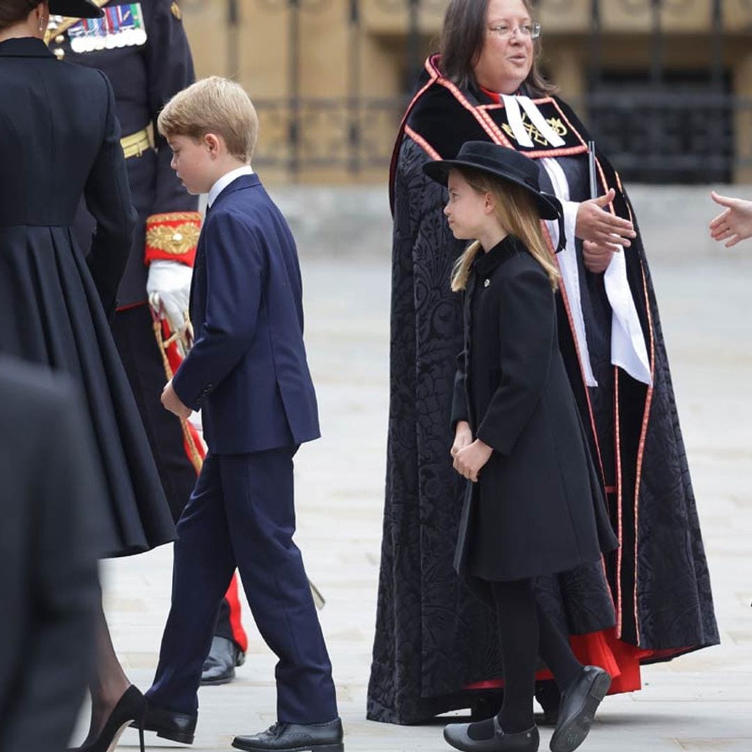 George y Charlotte de Gales dan un paso al frente en la despedida de su querida 'Gan Gan'