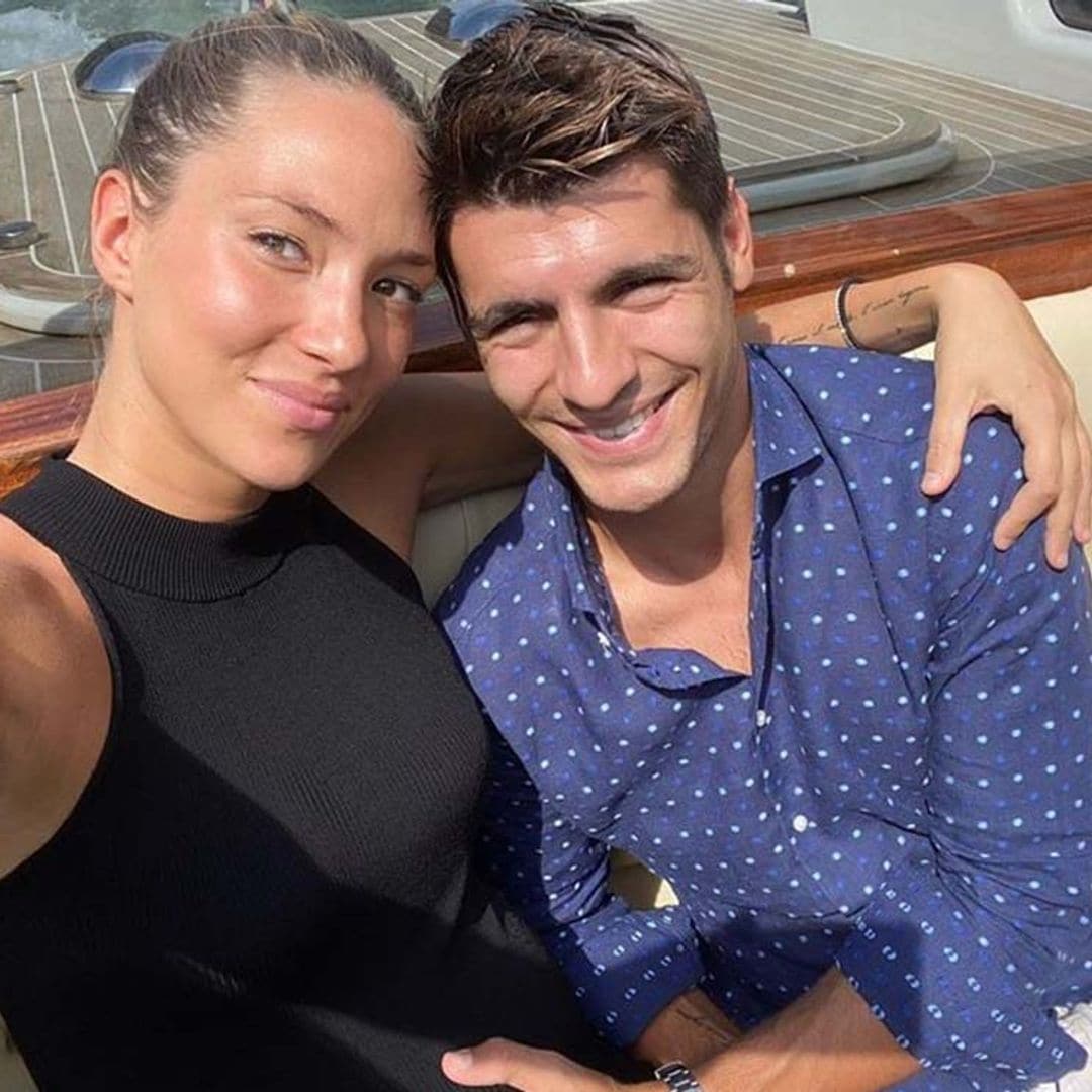 Álvaro Morata y Alice Campello reviven su boda a punto de ser padres de nuevo