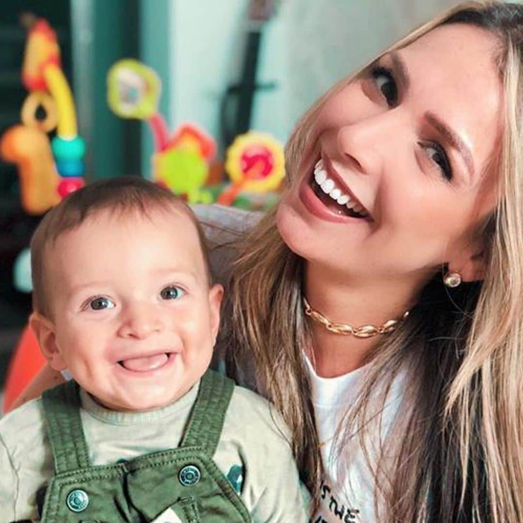 ¡Sorpresa! El bebé de Daniel Sarcos interrumpe una sesión de fotos de mamá