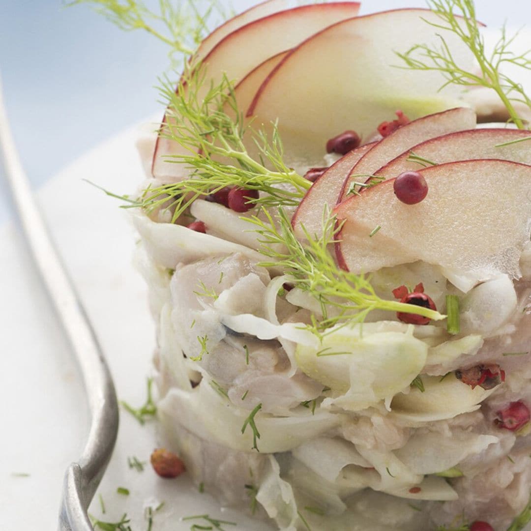 Tartar de caballa con manzana