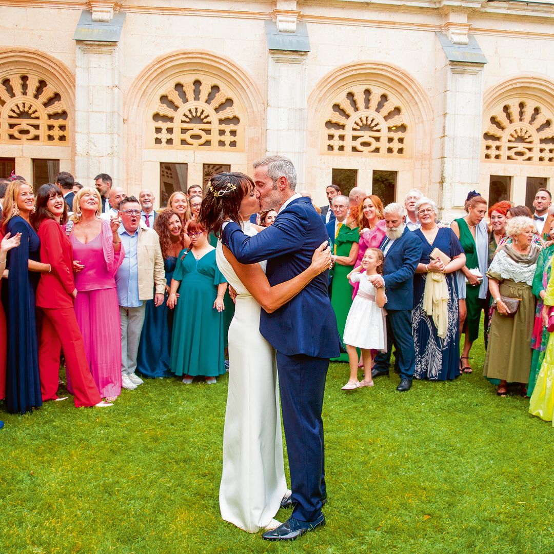 Irene Villa en su boda con David Serrato