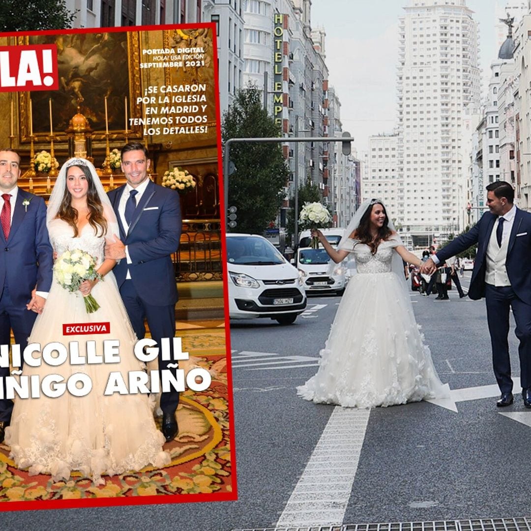 Exclusiva: La primeras fotos oficiales de la boda eclesiástica de Nicolle Gil e Iñigo Ariño en Madrid