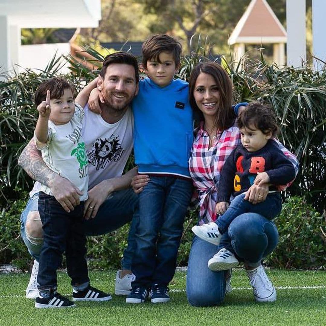 El tierno mensaje de Antonela Rocuzzo a Lionel Messi por el día del Padre y ¡el 10 luce un nuevo look!