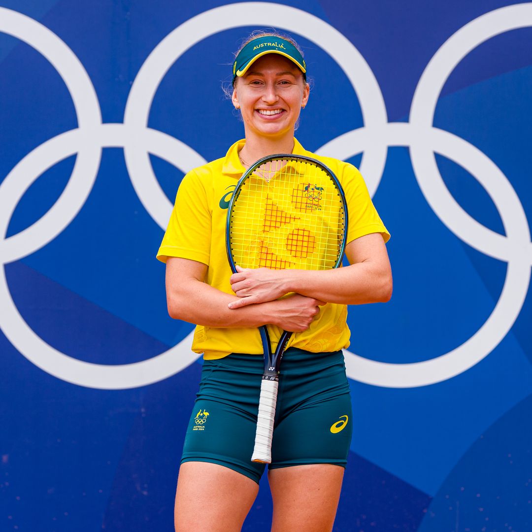 Daria Saville de Australia en los Juegos Olímpicos de París