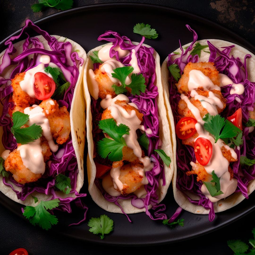 Tacos de coliflor adobada