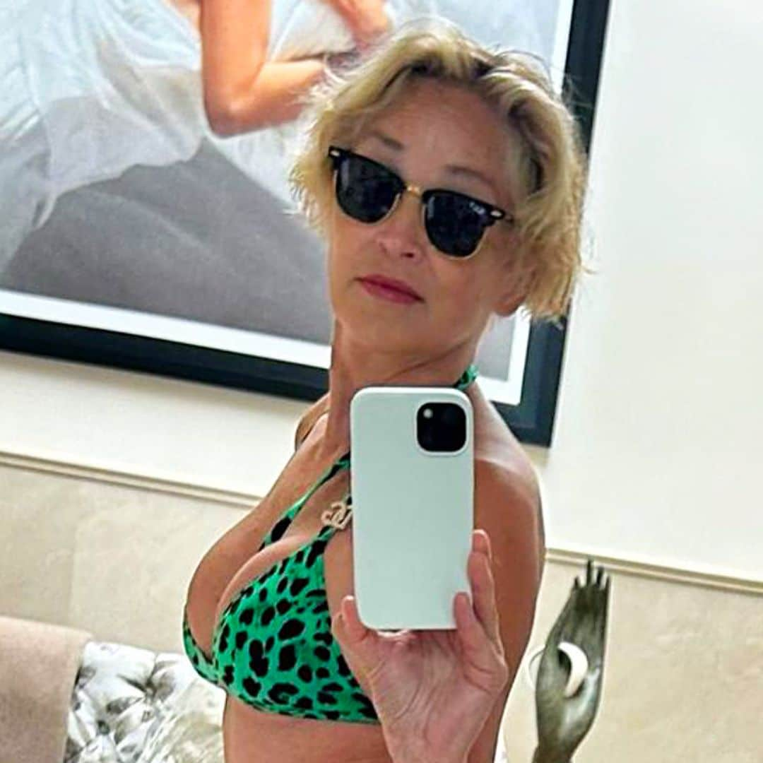 El impresionante posado en bikini de Sharon Stone a sus 65 años, ¡lista para el verano!