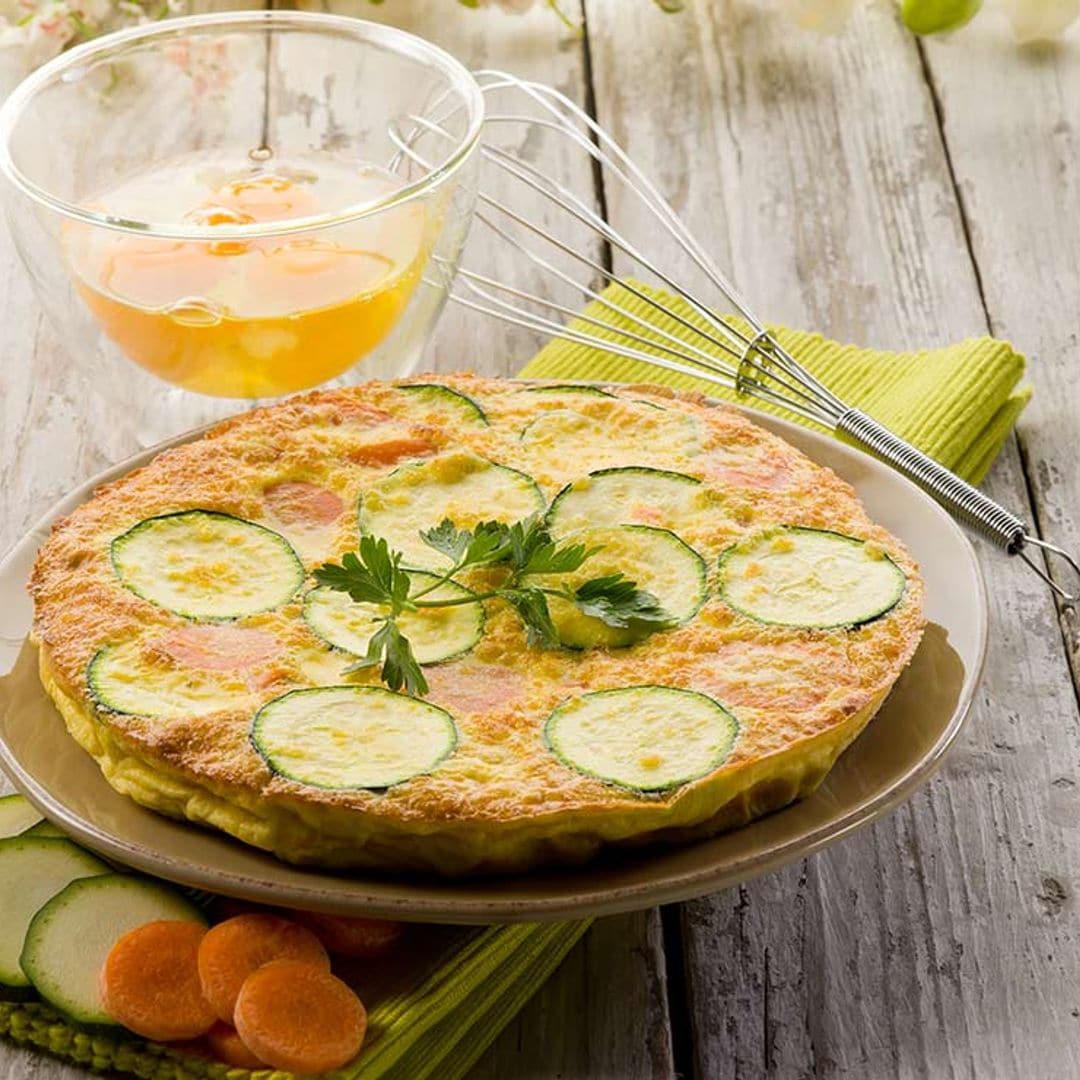 Tortilla de zanahoria y calabacín