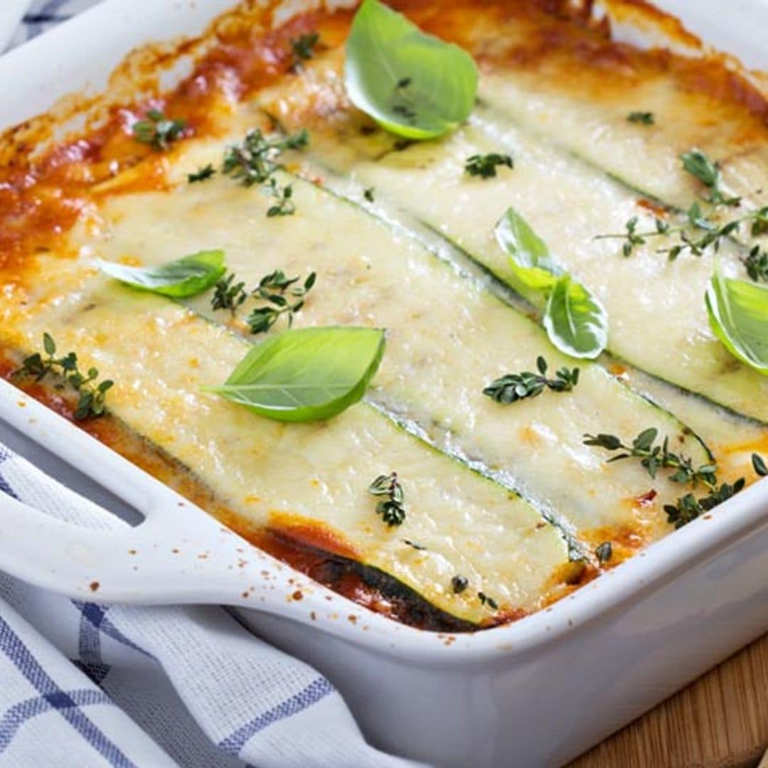 Lasaña de verduras al aroma de mejorana