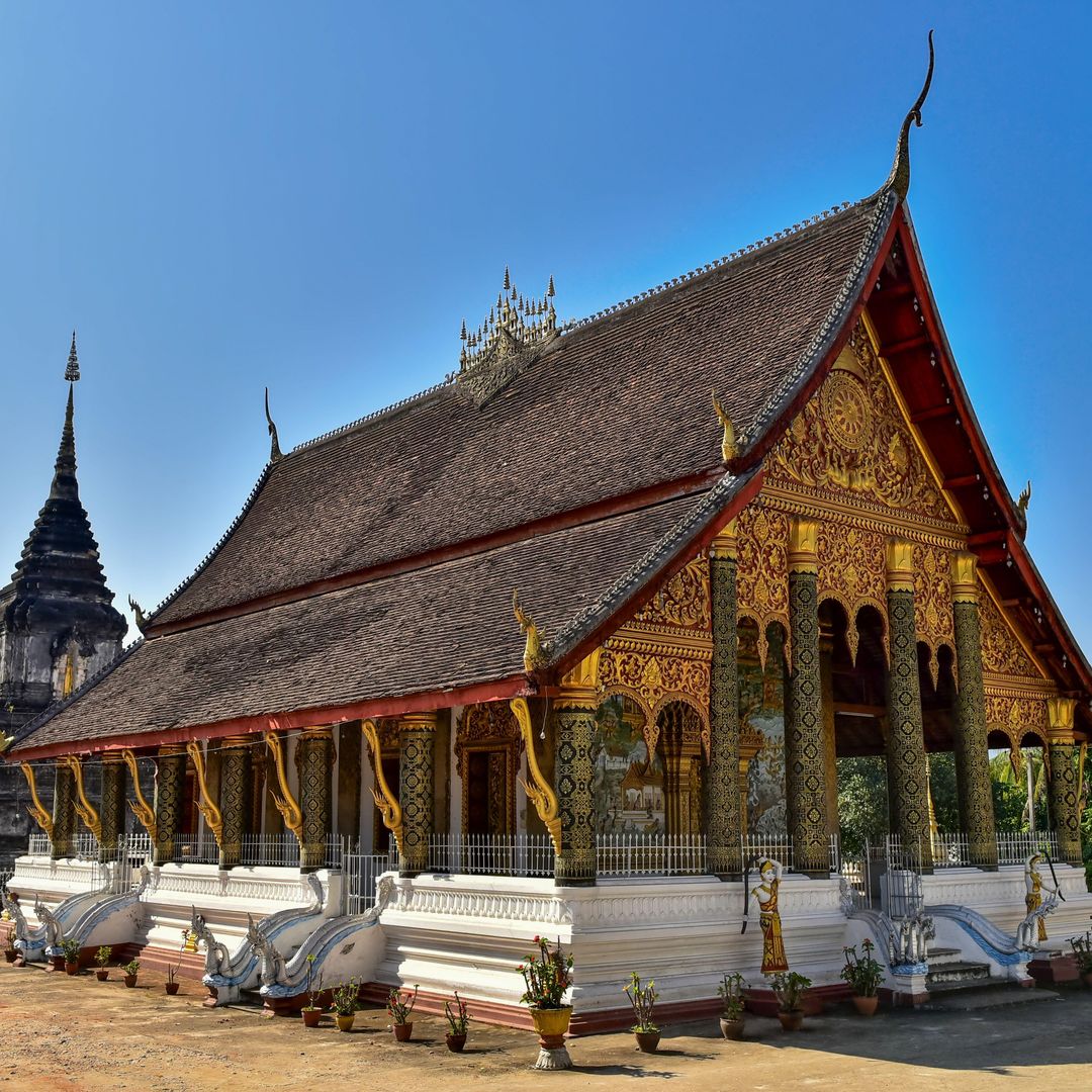 Wat Xieng Thong, aka the Golden City Monastery. Luang Prabang, Laos