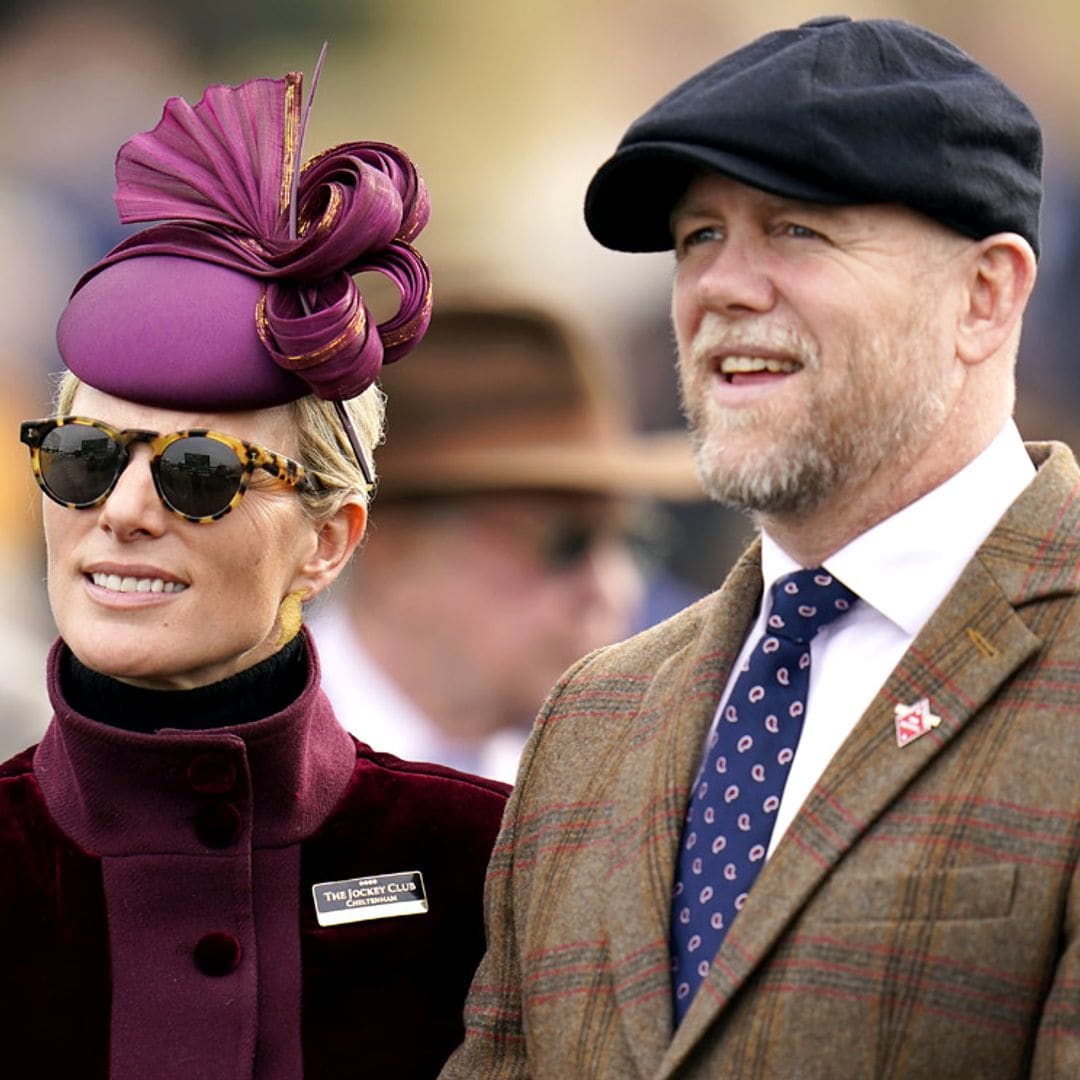 El llamativo estilo de Zara y Mike Tindall, una romántica pareja en las carreras de caballos