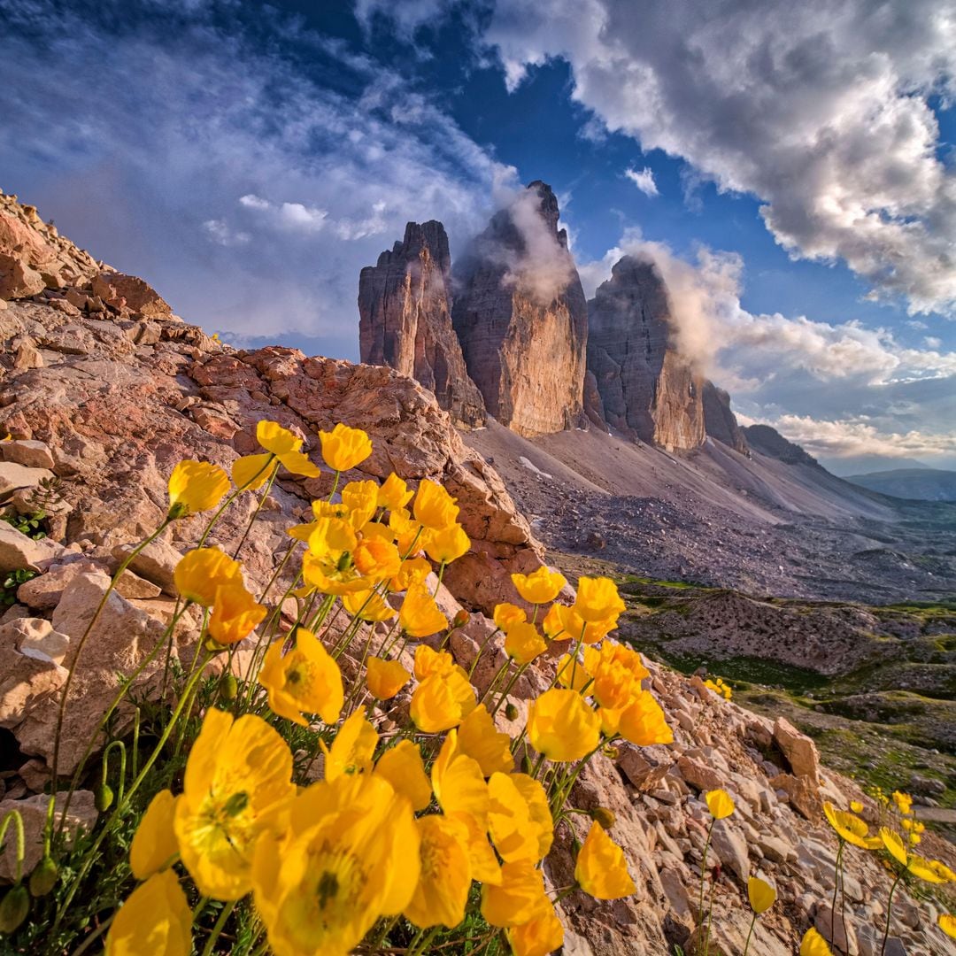 Tres Cimas de Lavaredo, Dolomitas, Italia