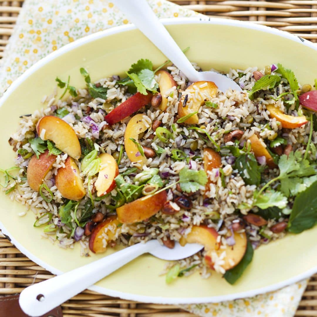 Ensalada de arroz y frutos secos