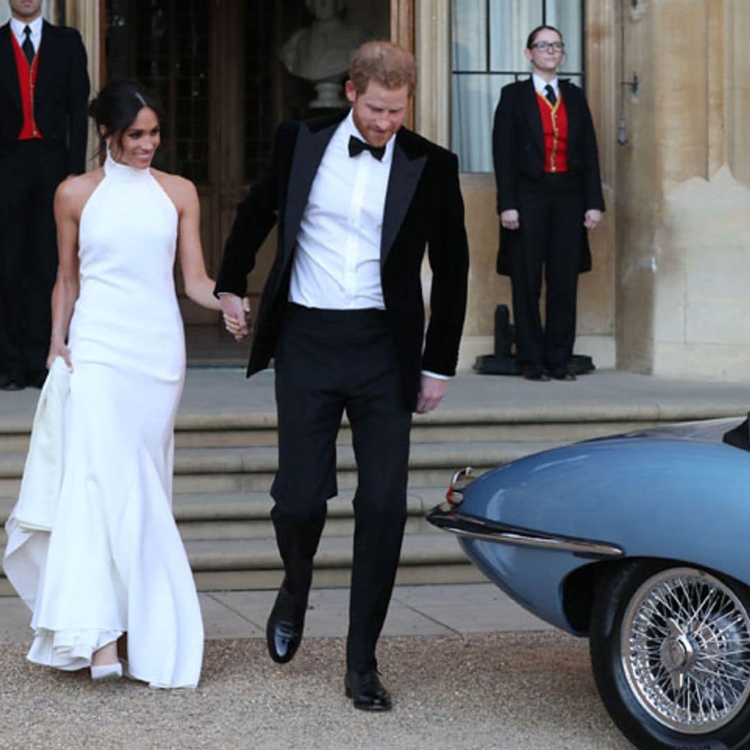 Algo azul y un toque de Hollywood en el segundo vestido de novia de Meghan Markle