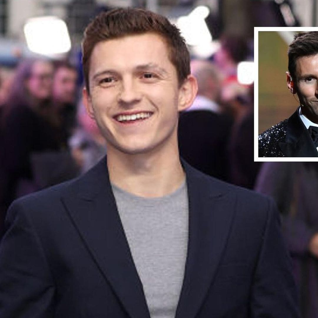 Tom Holland nos representa a todos con su reacción al conocer a Lionel Messi