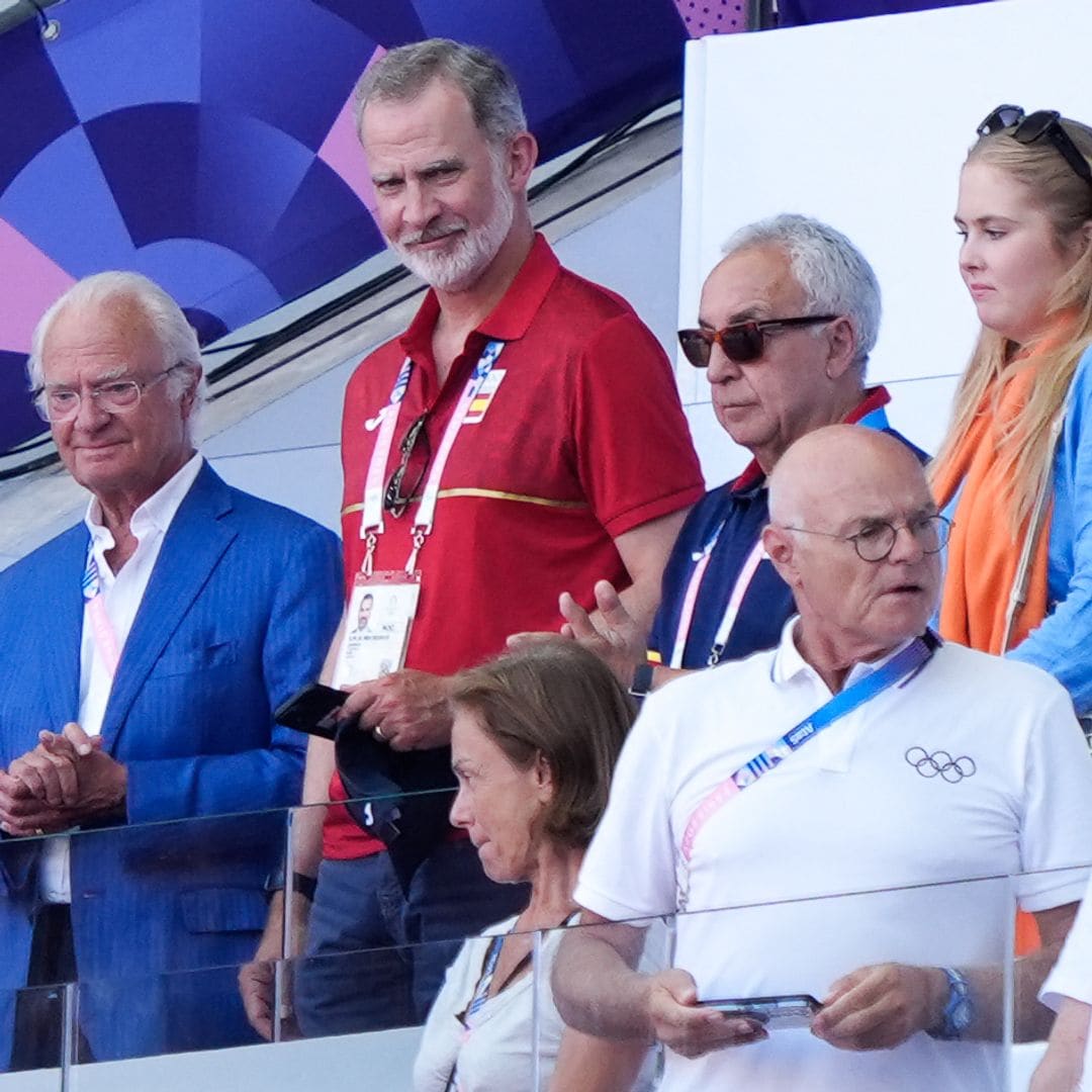 Felipe VI en las Olimpiadas con los Reyes de Suecia, Amalia de los Países Bajos y Enrique de Luxemburgo