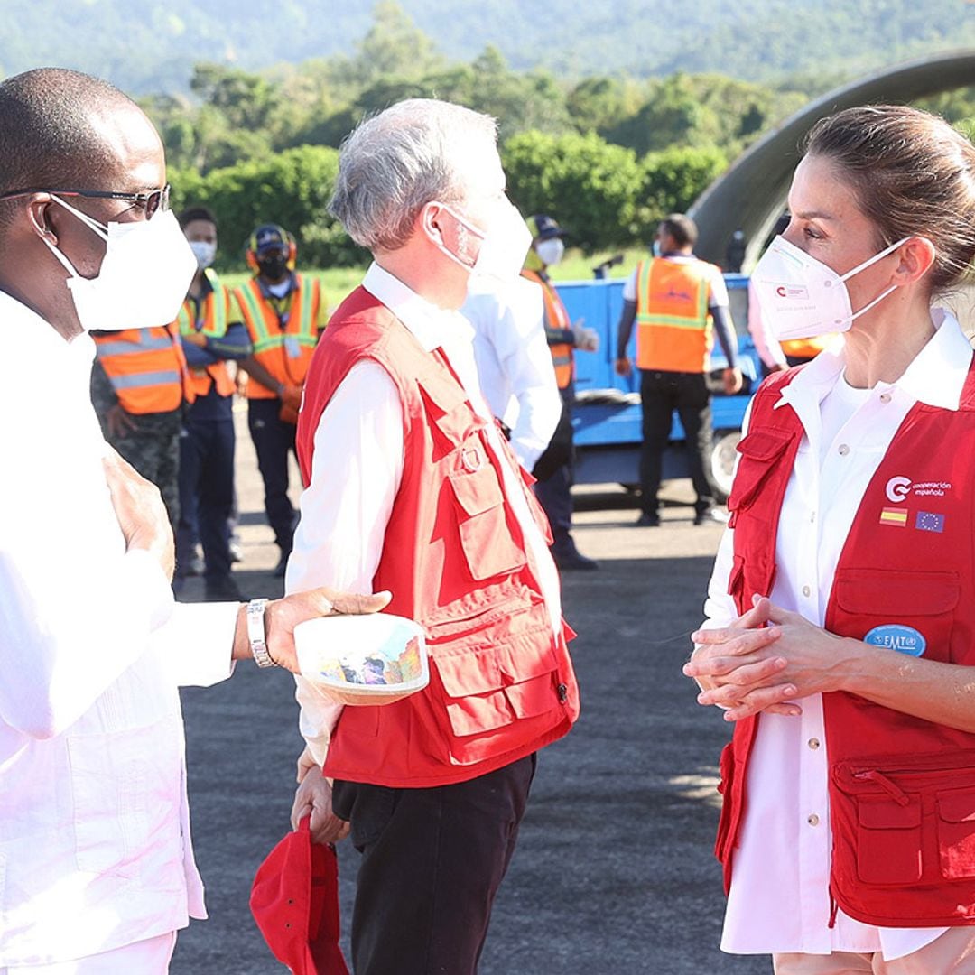 Doña Letizia aterriza en Honduras para su viaje humanitario de dos días