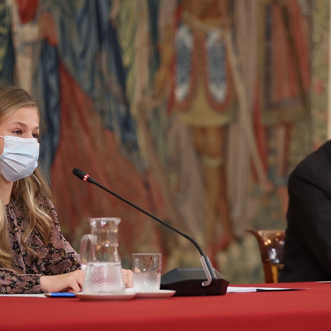 Un tanto tímida y hablando en catalán, así ha sido el último discurso de la princesa Leonor