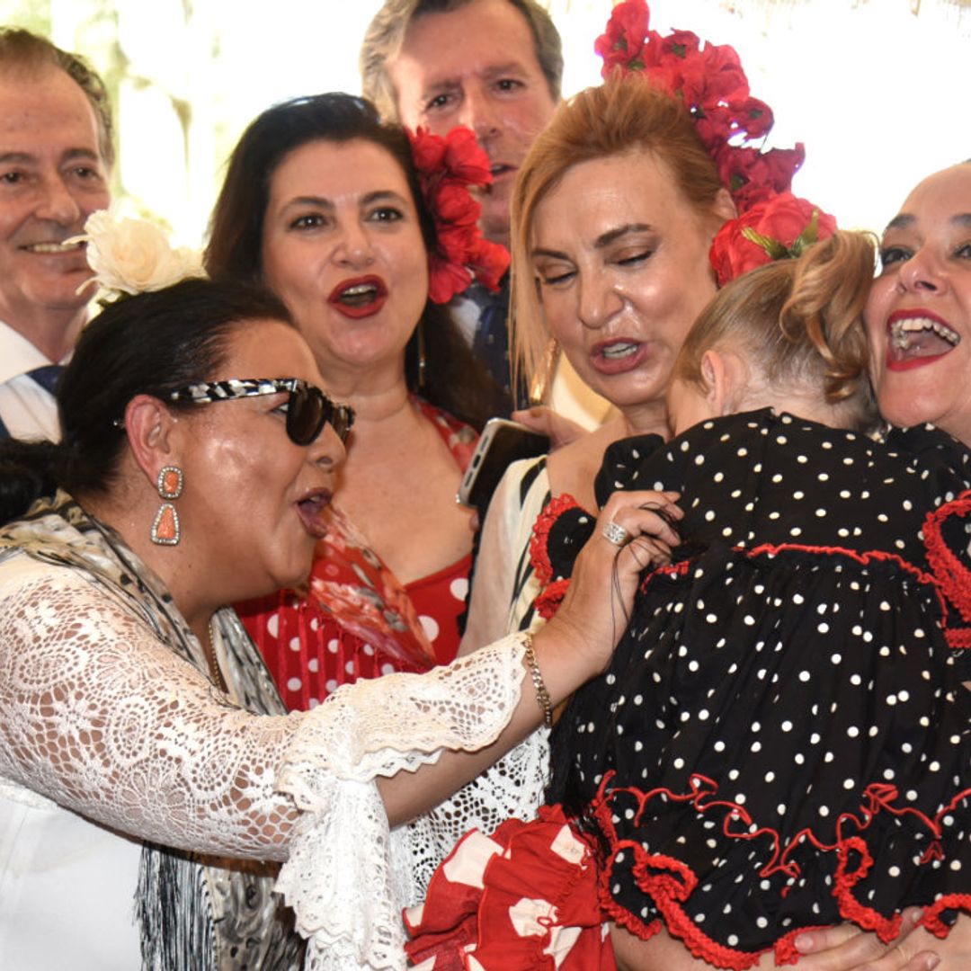 La hija de Toñi Moreno, la otra protagonista del cumpleaños de María del Monte en la Feria de Abril