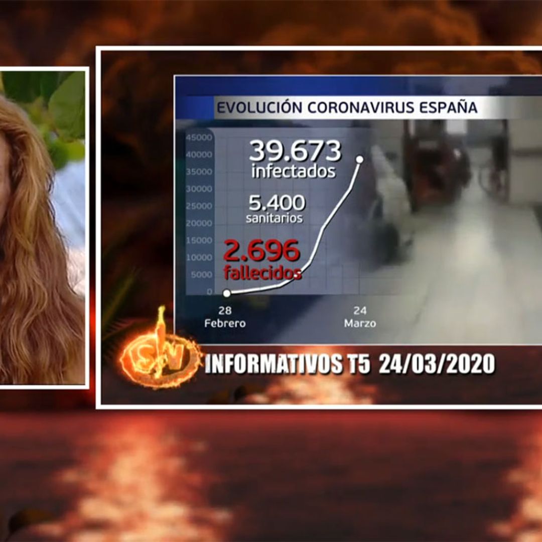 Elena se queda en shock al ver los estragos de la COVID-19 en España