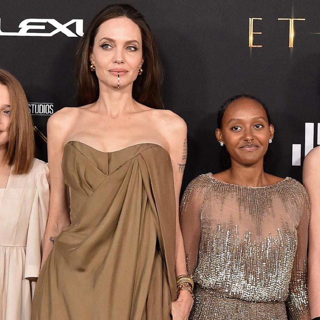 Angelina Jolie le presta a su hija Zahara el vestidazo viral que llevó en los Oscar hace 7 años