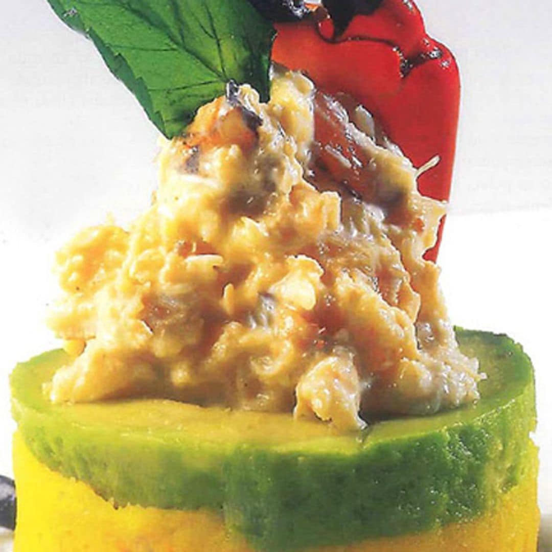 Causa rellena de cangrejo