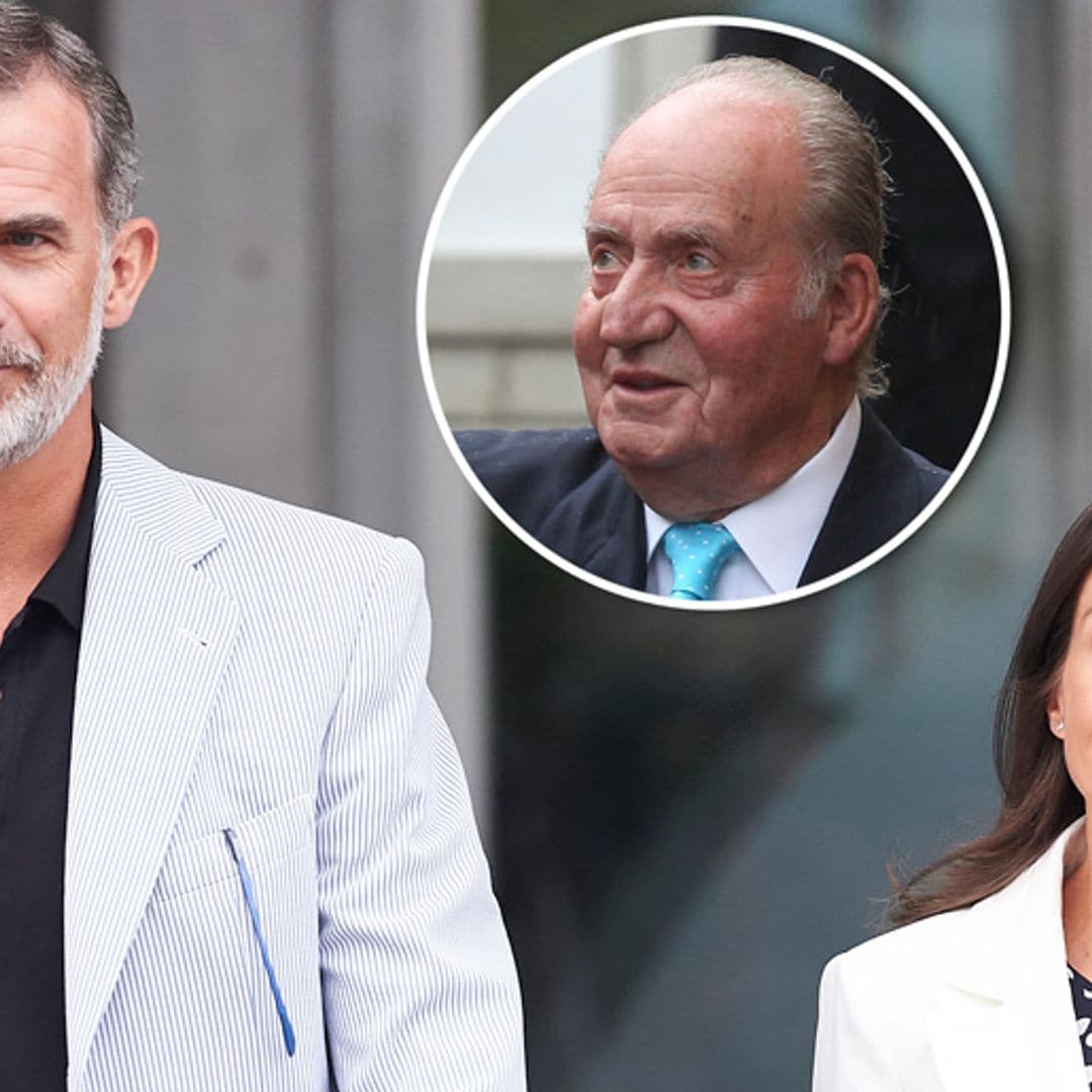 La reina Letizia y el rey Felipe VI visitan al rey Juan Carlos en el hospital