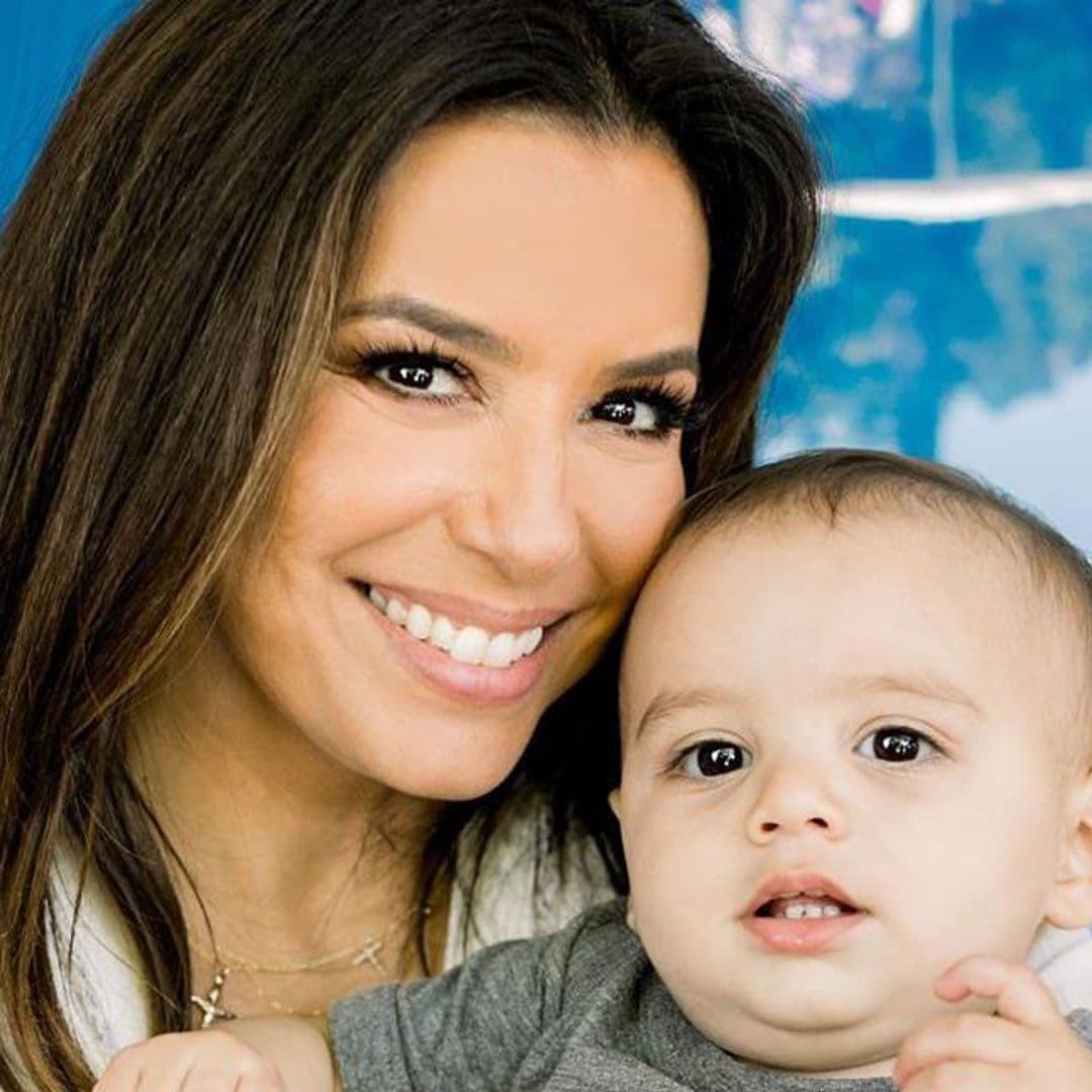 Eva Longoria, orgullosa de sus raíces, le habla en español a su hijo 'Santi'