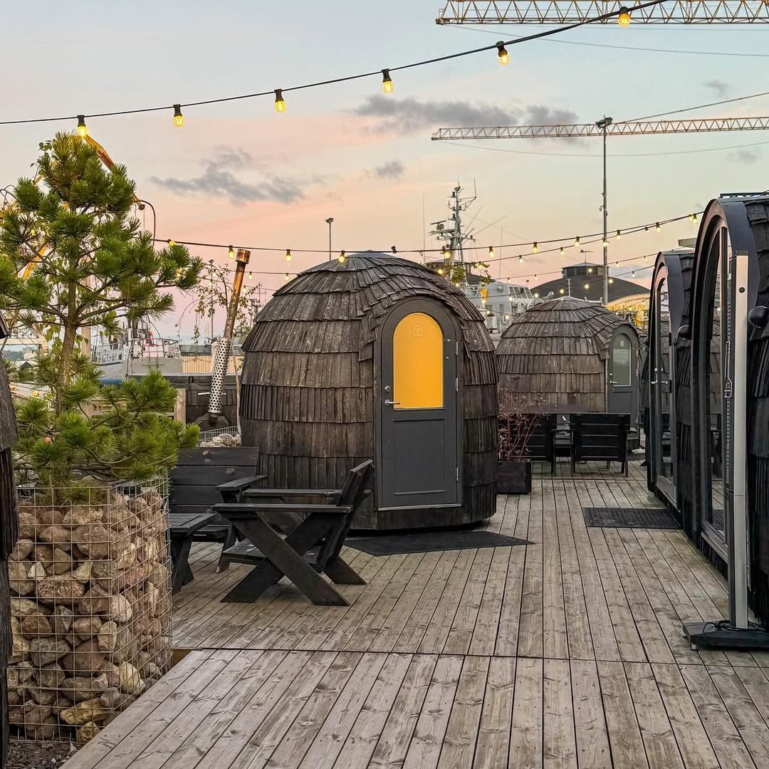 Sauna del Iglupark, barrio de Noblessner, Tallin, Estonia